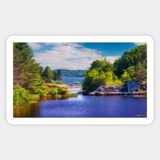 Body of Water in Rural Maine Sticker